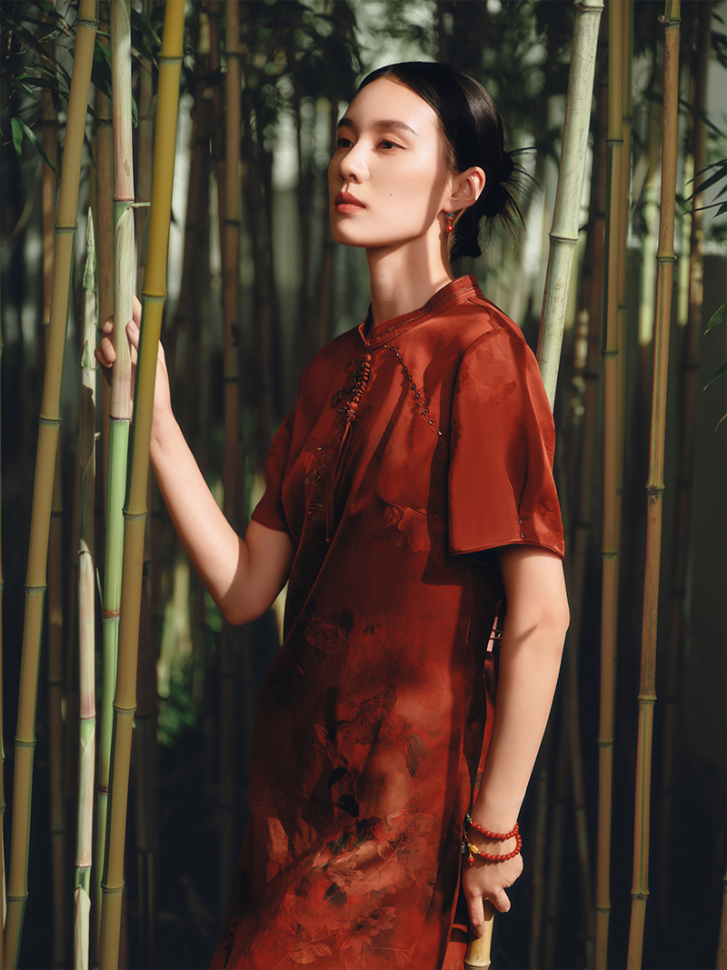  真丝香云纱